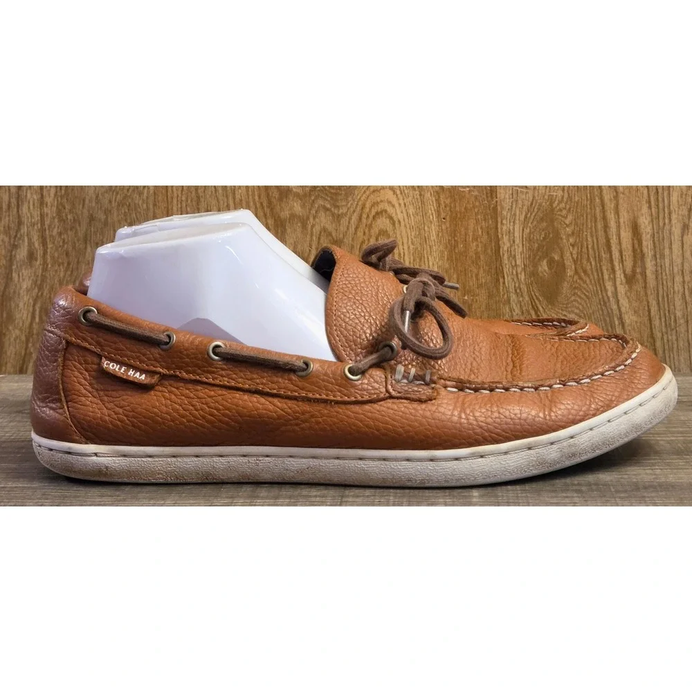 Cole Haan Leather Boat Shoes Mens Size 11 Brown